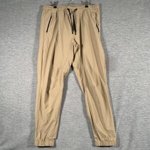 American Eagle Pants Mens Medium Beige Airflex+ Joggers Zip Pocket Athletic